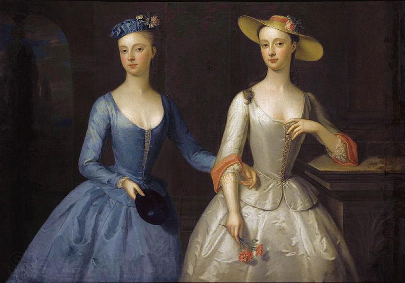 Enoch Seeman Lady Sophia and Lady Charlotte Fermor France oil painting art